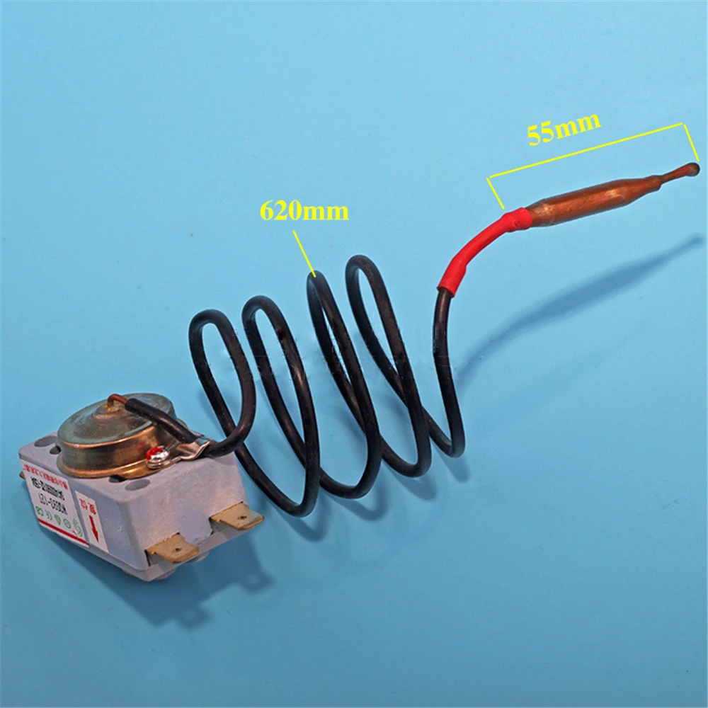 WQS93-12T Termosztát 20A kézi Megélesít Elektromos vize melegítő 4plug Hőfok limiter vezérlő Vasúti váltó vel vel 93℃ Végigmér