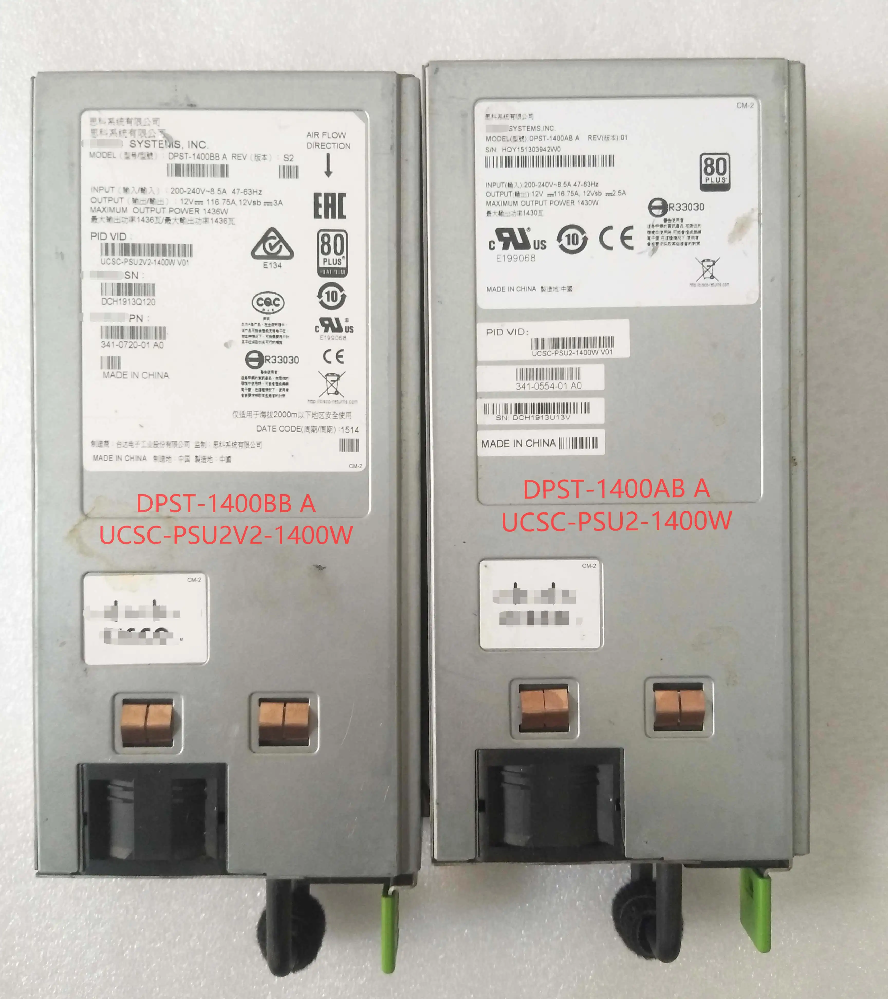 

DPST-1400BB A UCSC-PSU2V2-1400W для блока питания сервера Cisco