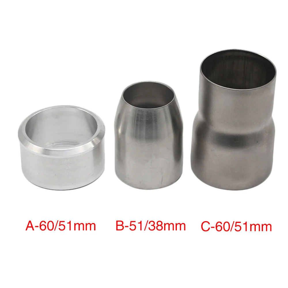 SCL Racing Universal Motorcycle Exhaust Echappement Moto Exhaust Pipe Adapters 38-51mm 51-60mm 61-51mm Pipe Adapter Connector