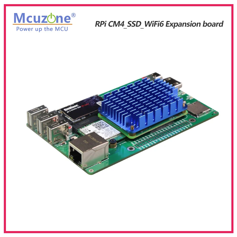 RPi CM4_SSD_WiFi6 Expansion board PCIE M.2 SCHLÜSSEL NVME 2280 2242 AX200 AX210 WIFI6E Ubuntu