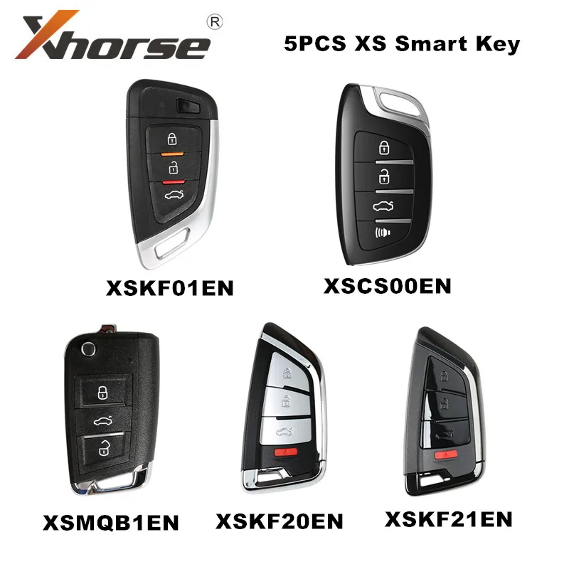 Xhorse XSKF01EN XSCS00EN XSMQB1EN XSKF20EN XSKF21EN Smart Key 5pcs/lot