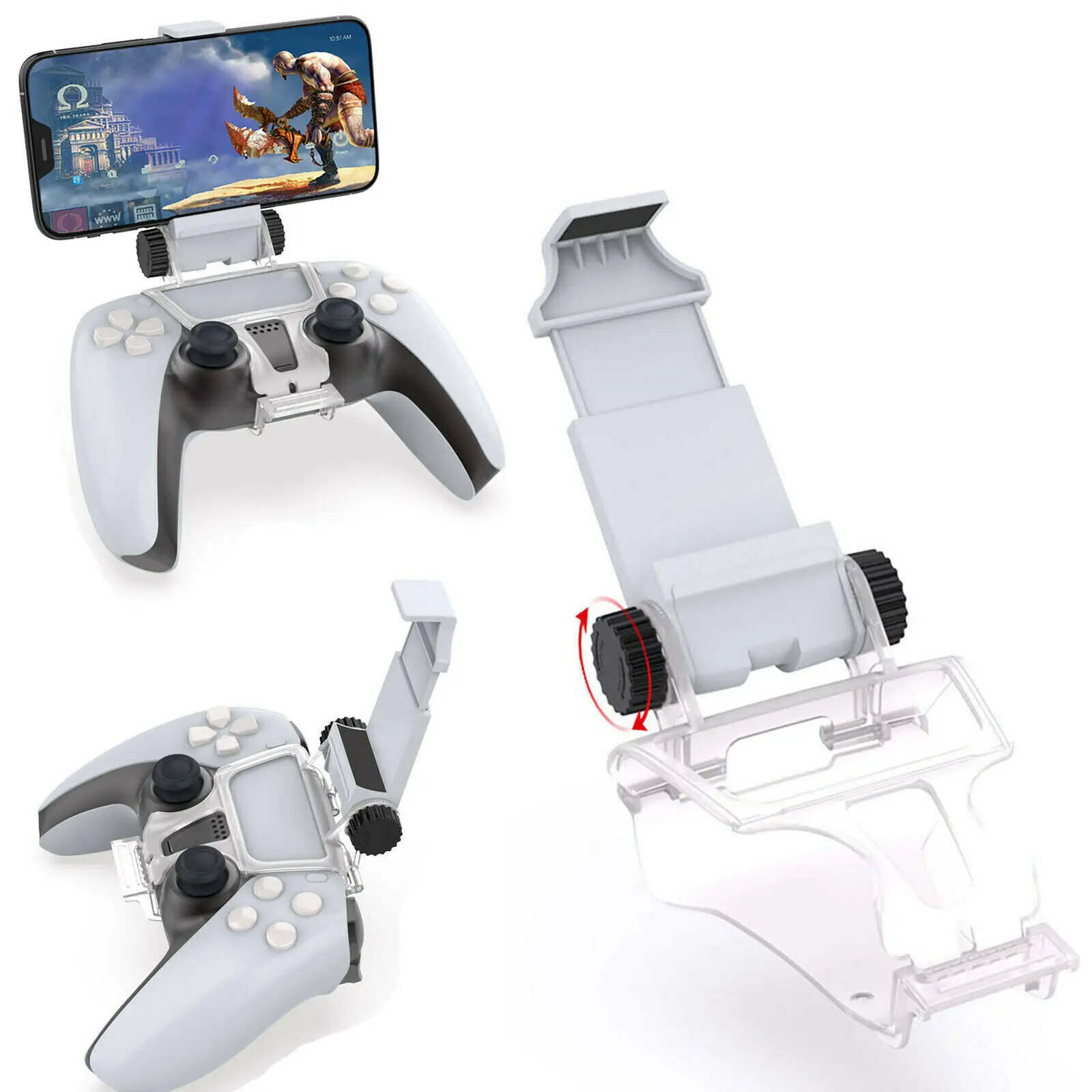 PS5 Controller Phone Clip Holder Foldable Mobile Phone Stand Mount Clamp Bracket For Play Station5 Dualsense Wireless Controller