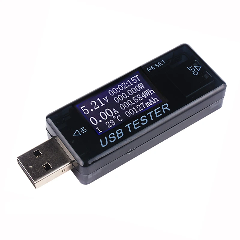 Woltomierz USB Amperomierz Tester napięcia prądu Cyfrowy wyświetlacz LCD Tester pojemności akumulatora Pomiar Wskaźnik ładowania USB