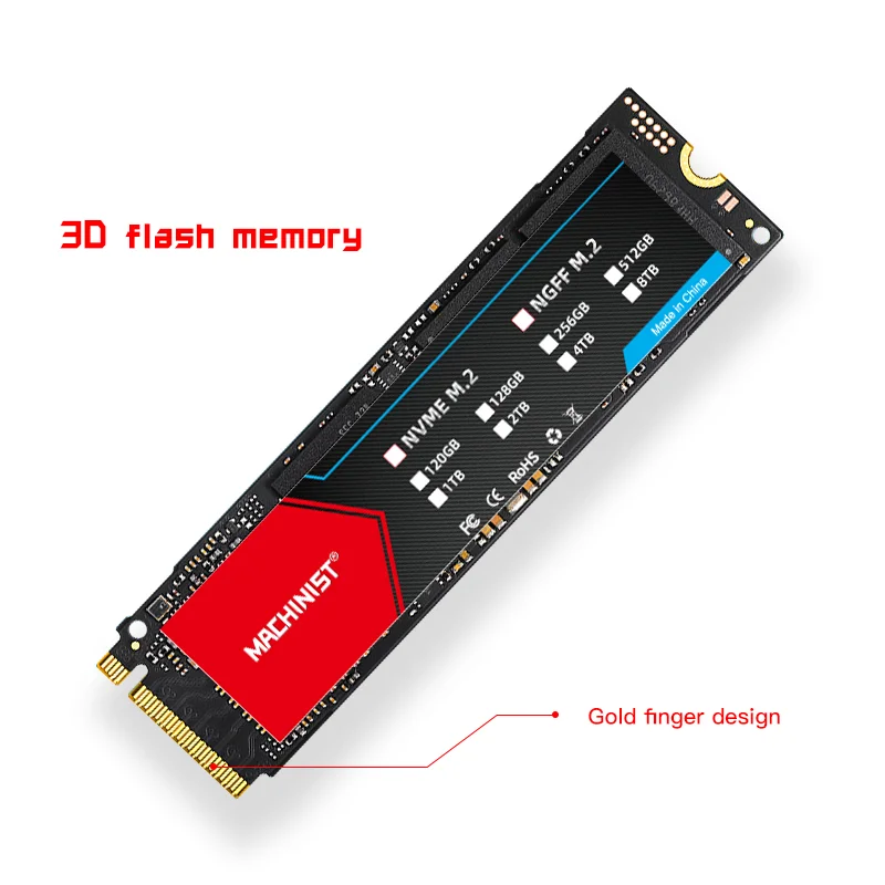 MACHINIST M.2 SSD 128GB 256GB 512GB 1TB SSD 2TB hard Drive M2 ssd m.2 NVMe pcie SSD Internal Hard Disk For Laptop Desktop MSI