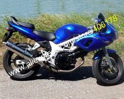 ボディキットスズキ SV400 SV650 98 99 00 01 02 SV 400 SV 650 1998-2002 ブルー ABS アフターマーケット Sportsbike フェアリングキット