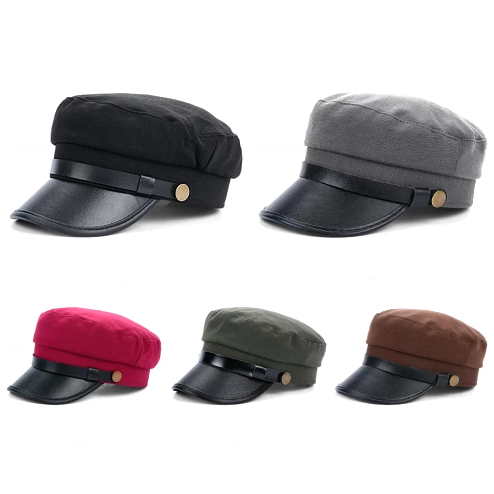 Autumn winter beret women black Retro men baker Newsboy hat Casual Spring British Classic Female Gatsby Flat Hats Military cap