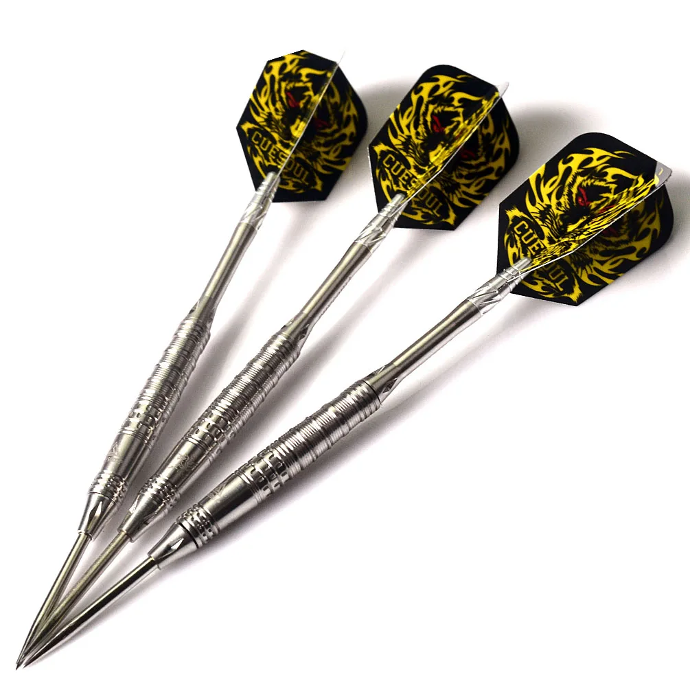 CUESOUL Fighting-Soul 18g 95% Tungsten Conversation Steel Tip Darts With Luxury Cue Case