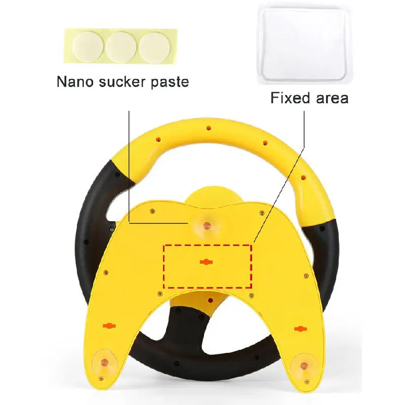 Mới Đồng Phi Công Lái Mô Phỏng Lái Xe Mô Phỏng Vô Lăng Trẻ Em Đồ Chơi Giáo Dục Với Chân Đế