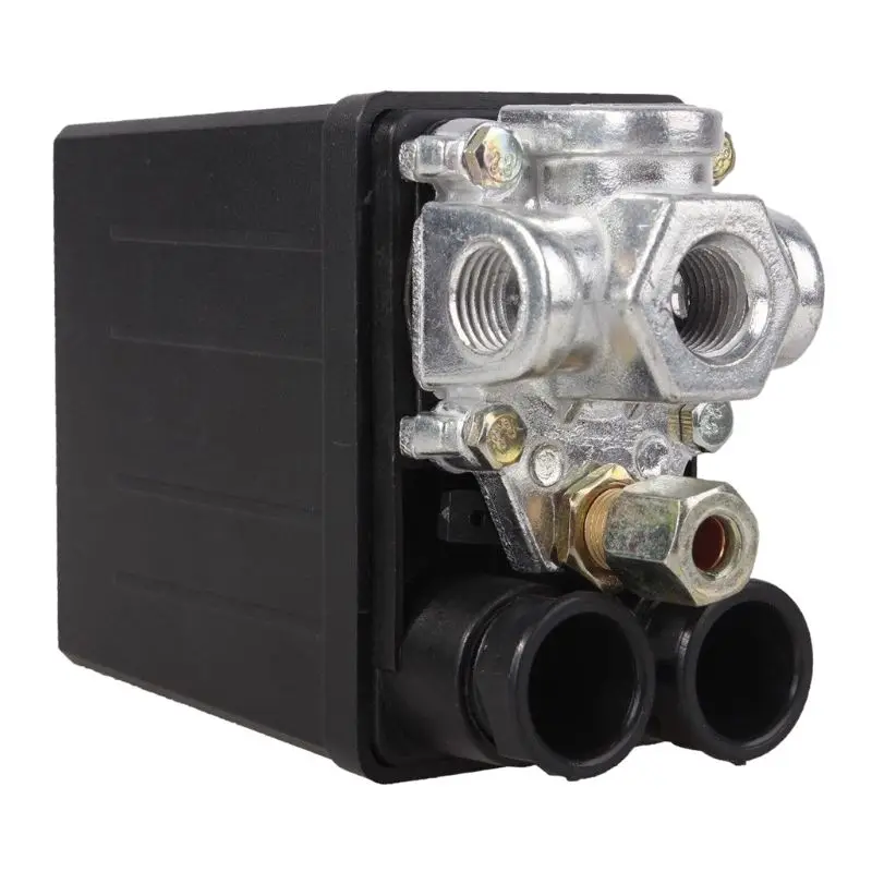 صمام تحكم بمفتاح ضغط ضاغط هواء متين 90-120psi 1/4 منفذ