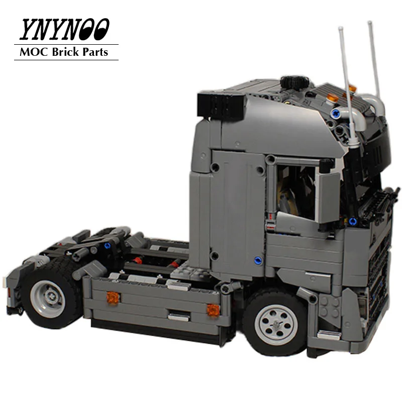 NEW 1073PCS Technical Truck Engineering Container Tractor Unit Building Blocks MOC Vehicle Car Bricks Educational Toys Gift