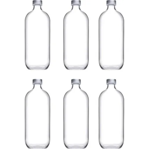 Pasabahce Iconic Water Bottle Glass 6 Pieces 1 Lt 80356