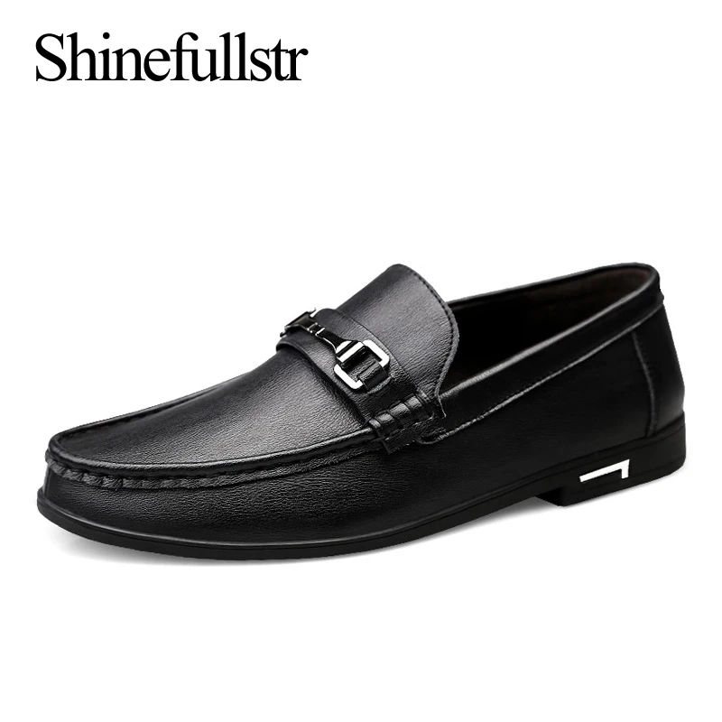 Spring Autumn Men Casual Luxury Leather Men\'s Loafers Lofer Shoes Loafer Loffers Slip-On Mocasines Hombre Dropshipping