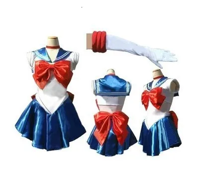 Pretty Guardian Sailor Japanese Cartoon Movie Cosplay Girl Mercury Moon Mars Dress Pretty Soldier Sailor