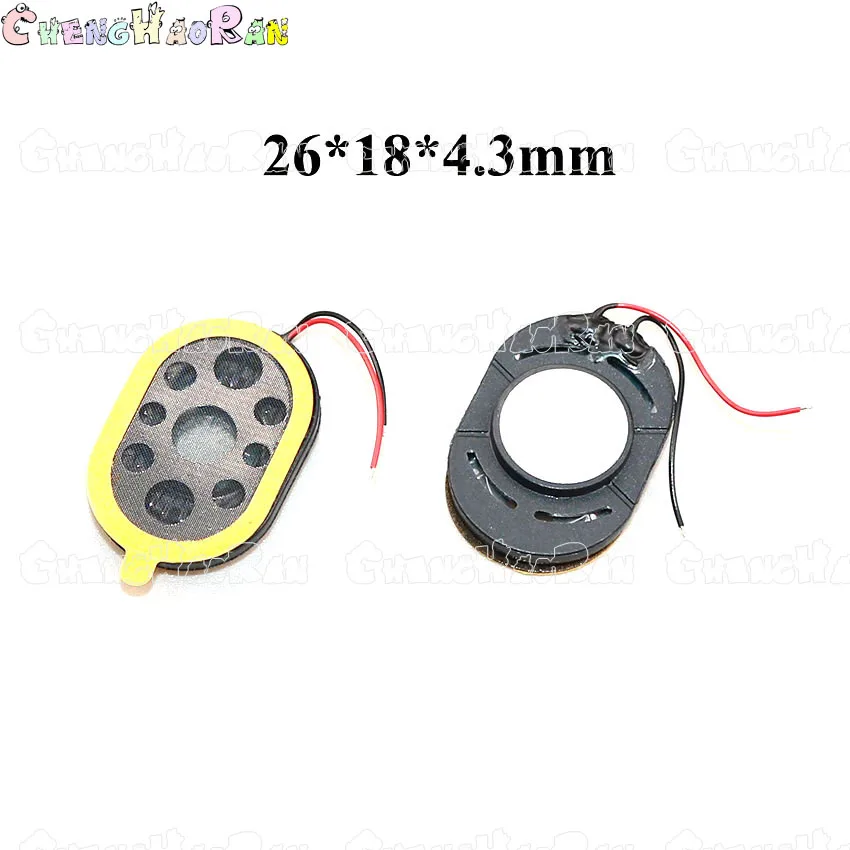 1piece Oval Round Loudspeaker 13 15 16 17 18 20 23 26mm 28 30 mm Buzzer Ringer Sound Speaker Replacement Cell Phone w/ Two Lines