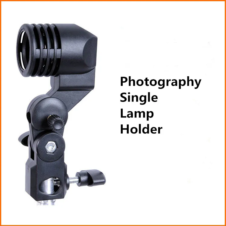 Ue wtyczka E27 gniazdo Softbox światło fotograficzne lampa podstawa żarówki uchwyt Adapter do Photo Studio wypełnienie podświetlana podstawa uchwyt