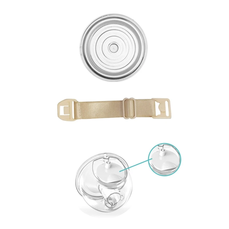 Accessoire de tire-lait portable, boucle de réglage du soutien-gorge, diaphragme en Silicone, bol d'aspiration, couvercle d'étanchéité pour tire-lait électrique