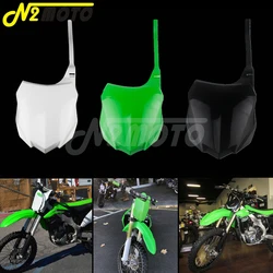 For 2013 Kawasaki KX250F MX Enduro Dirt Bike Front Number Plate For Kawasaki KX450F KXF 250 450 2013-2016 Plastic Number Plate