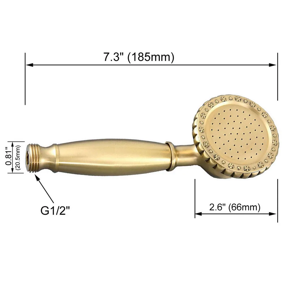 Nickel Gold Bronze Bathroom Accessory Bathroom Telephone Style Hand Held Shower Head Hand-held Sprayer mhh077