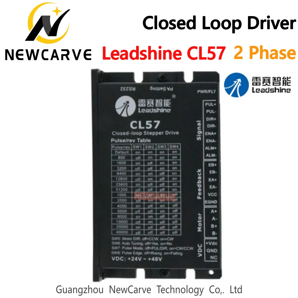 2 Phase Stepper Driver Leadshine CL57 24-50VDC For Nema23 57CME23 Close Loop Stepper Motor NEWCARVE