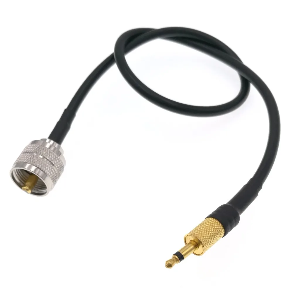 PL259 UHF Male to 3.5mm Jack Male mono 1/8\