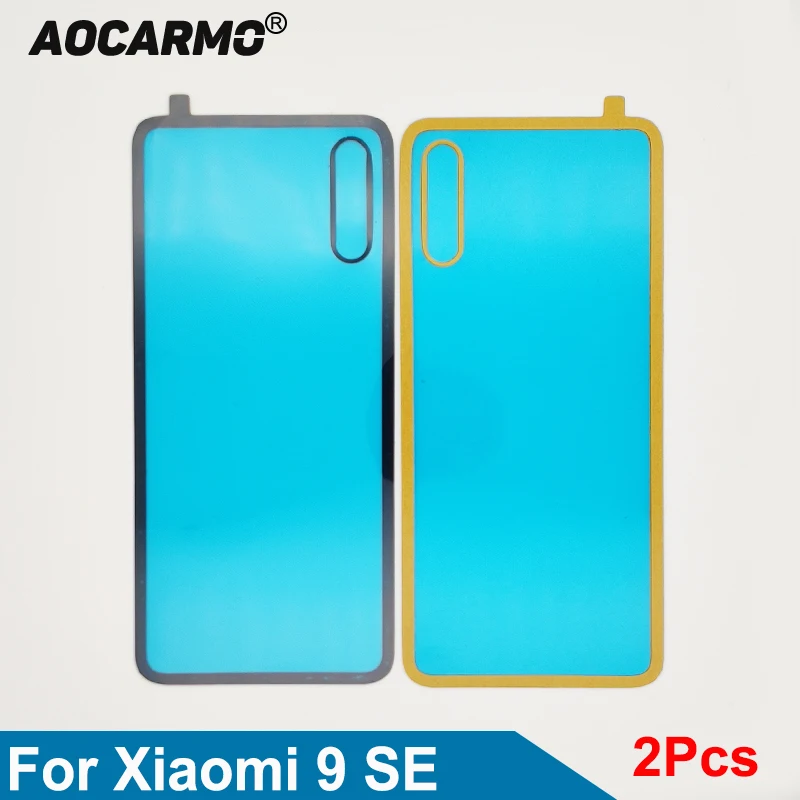 

Aocamo 2 штуки / партия для XiaoMi 9 SE Mi 9SE Клей задней крышки и наклейки объектива камеры Замена деталей