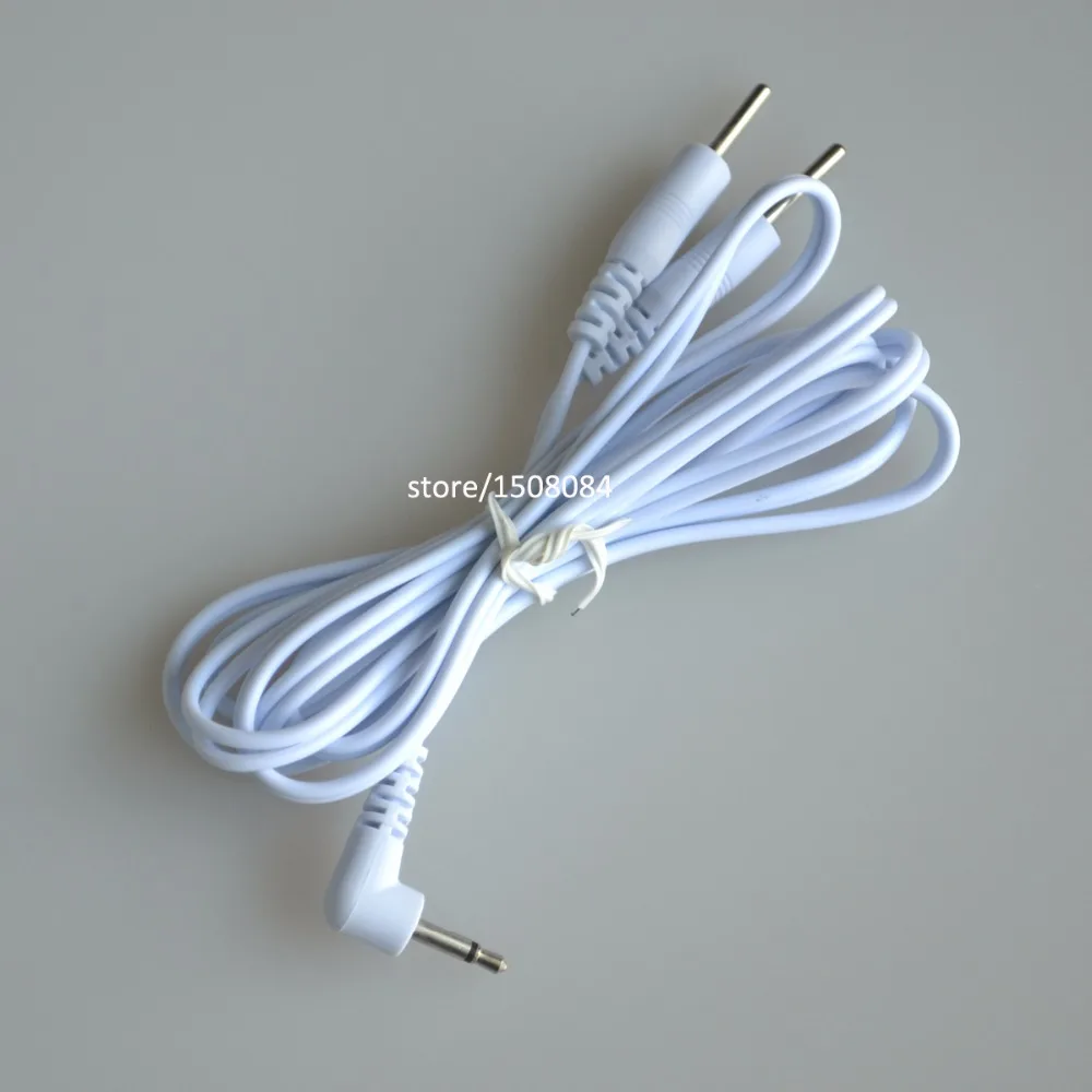 10Pcs/Lot 2Pins Lead Wire Connecting Cables For Electrical Digital Therapy Massager Body Relaxation Health Care 2.5mm