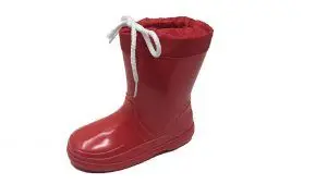 Water Boots Boy Girl unisex Rain Rubber Red color No Lining Anti-slip Waterproof