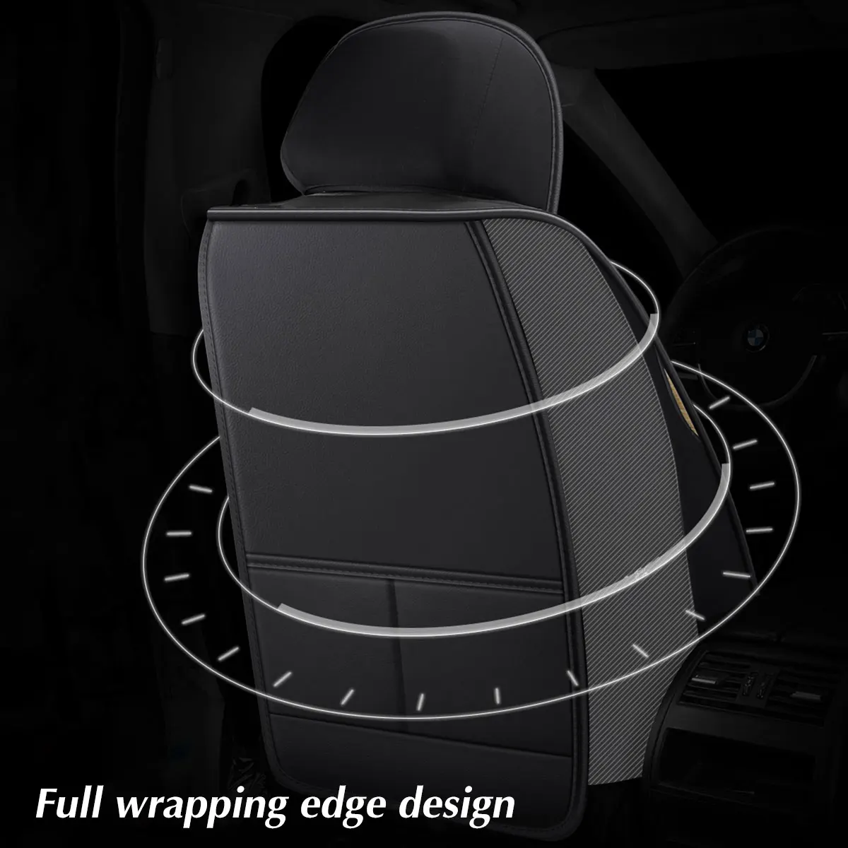 1Pc Luxe Pu Leer Voor Auto Seat Cover Kussen Protector Antislip Mat Waterdicht Voor Lada Vesta Voor ford Voor Bmw