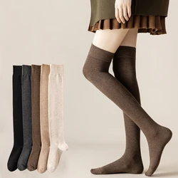 Salina Women's Socks Cotton Tube Over The Knee Winter Spring New Year Solid Color Fashion Personality Leisure Sports Comfortable