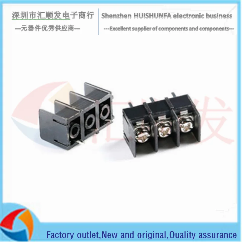 KF7.62H straight plug 300V/20A7.62mm pitch fence type terminal block high position can be spliced black