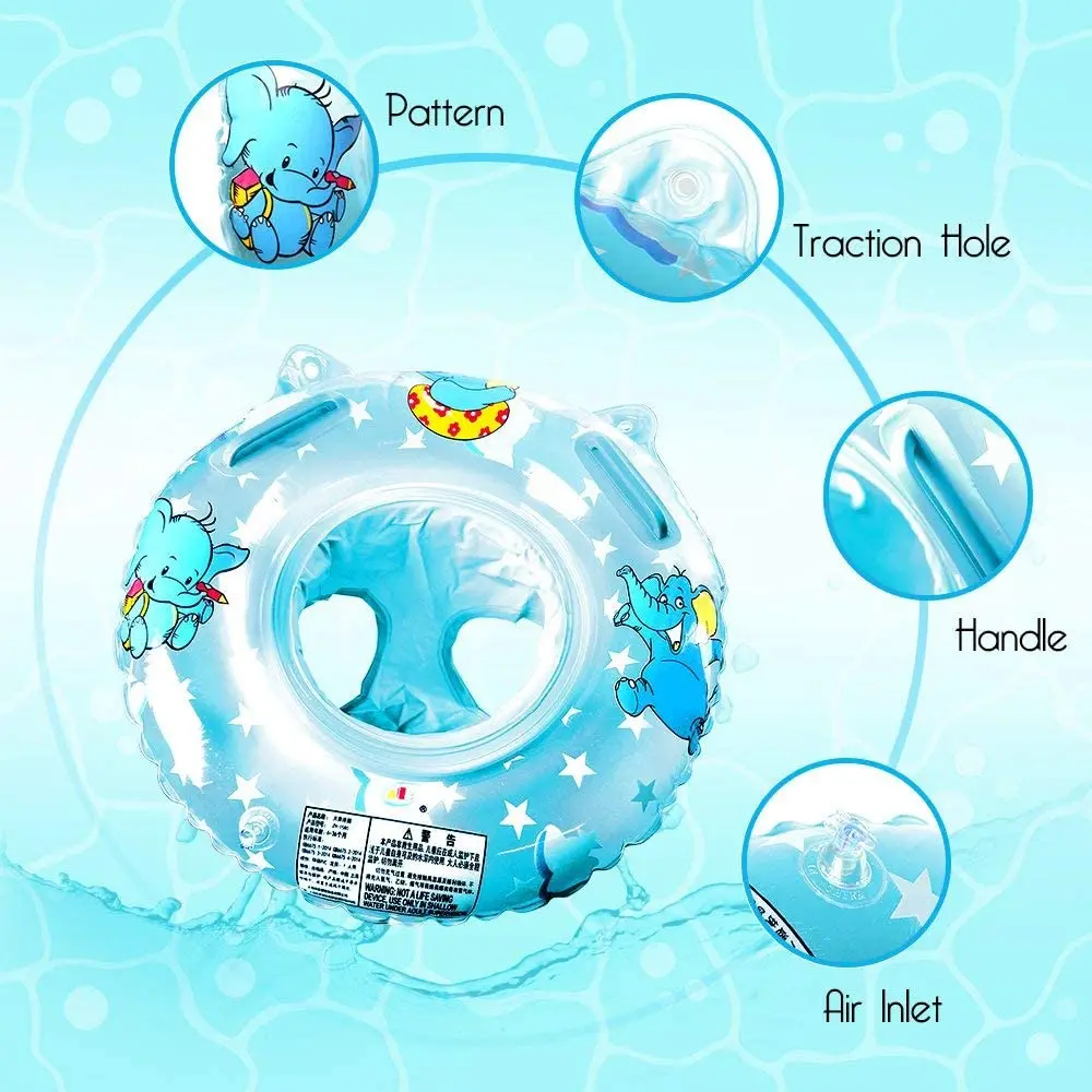 New Baby Swimming Float Inflatable Swimming Ring with Float Seat for 6 Months-3 Years Children