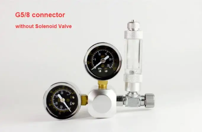 حوض السمك CO2 منظم W21.8 G5/8 220 فولت المغناطيسي الملف اللولبي تحقق صمام حوض السمك فقاعة مكافحة خزان الأسماك أداة