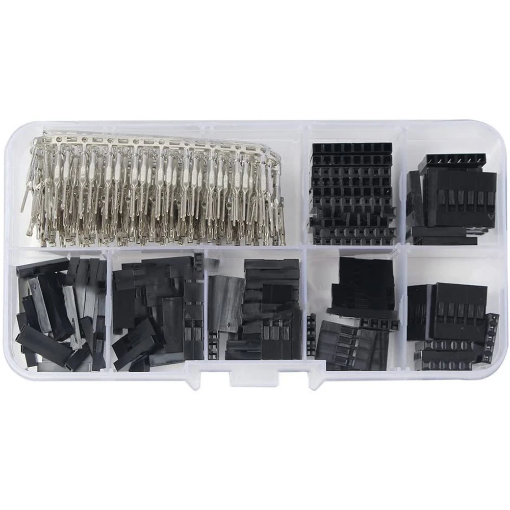 310 قطع من 2.54 مللي متر الذكور والإناث DuPont لاعبا والإناث (1Pin 2Pin 3Pin 4Pin 5Pin 6Pin 8pin) رأس موصل فرز عدة #3