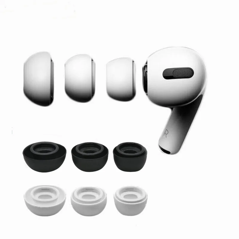 جديد 1:1 لينة سماعات أذن من السيليكون حقيبة سماعة الاذن غطاء سدادة الأذن مع فلتر الهواء لسماعات Airpods Pro 3 #5