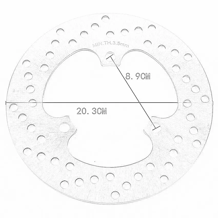 5XT-2582W-00-00 Rear Brake Discs Rotors For Yamaha XG250 TRICKER 2004 2005-2017 XT225 1993-1998 XT250 2004-2006 XTZ250 2005-2018