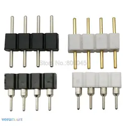 Adaptateur de connecteur mâle et femelle, prise de courant, broche, accessoires de bande, 10 pièces, 4 broches, 5 broches, 6 broches, RGB, RGBW, RGBCCT