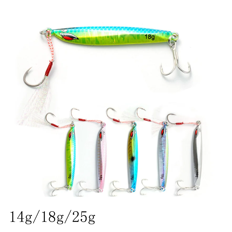 

2PCS14-20g Metal Spinner Fishing Lure Laser Wobblers Jerkbait Vibe Vib Bionic Fake Fish Luya Bait Artificial Set for Bass Goods