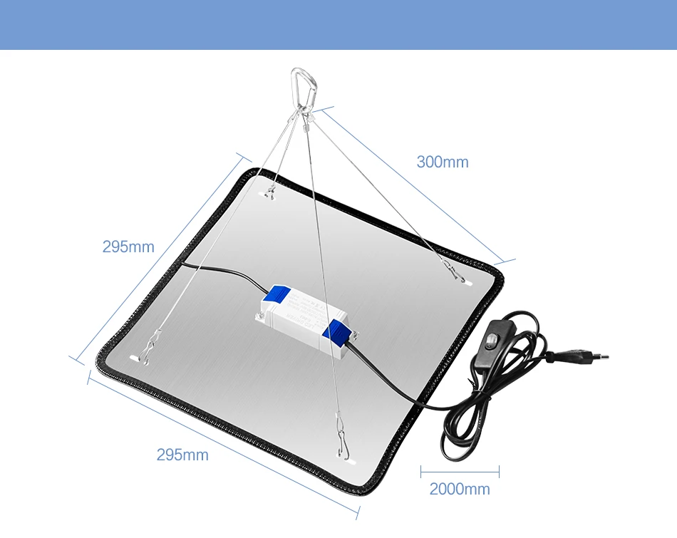 Phytolamp LED de espectro completo para plantas, luz de cultivo, semillas de flores de interior, cultivo hidropónico, lá