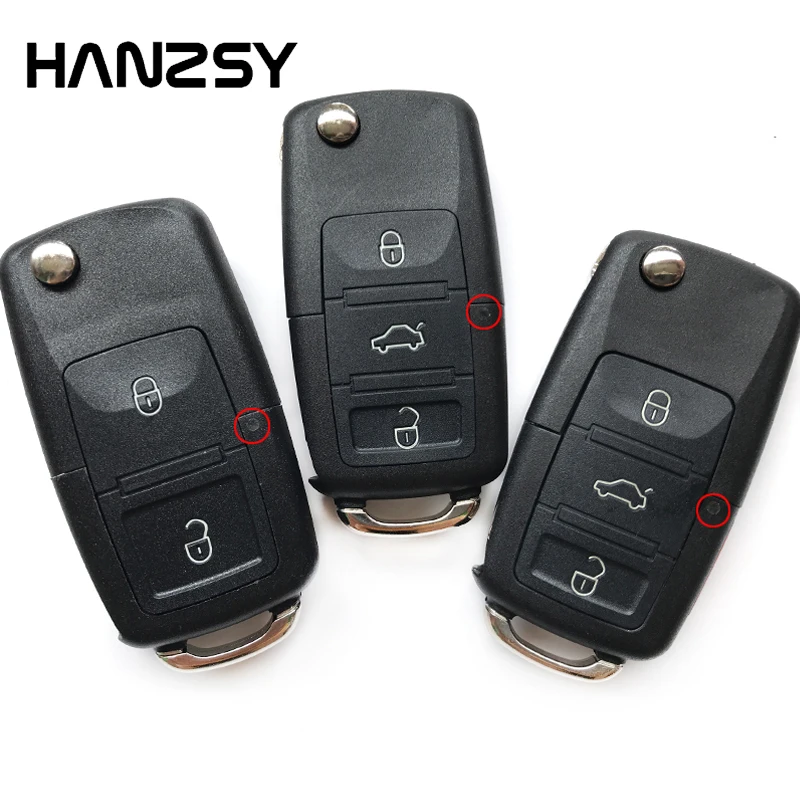 2 4 3 buttons Remote Key Case For VW VolksWagen skoda fabia Golf Beetle Tiguan passat Flip Folding key shell Fob Car key Cover