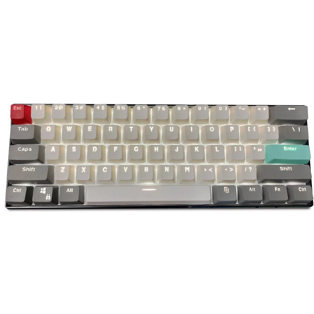 

61 keycap backlit GH60 / RK61 / ALT61 / Annie / two-color mechanical keyboard PBT keycap for keyboard poker keys (keycaps only s