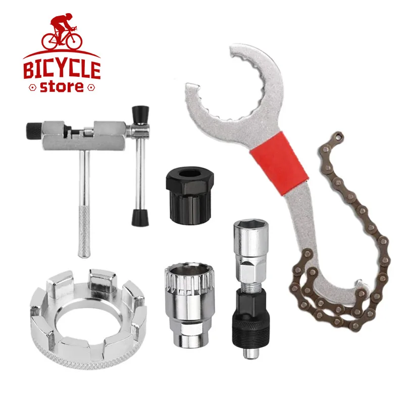 Bicycle Repair Tool Kits Multifunctional Sets Chain Breaker Crank Wheel Extractor Cycling Pedal Remover Puller MTB Axle Remover