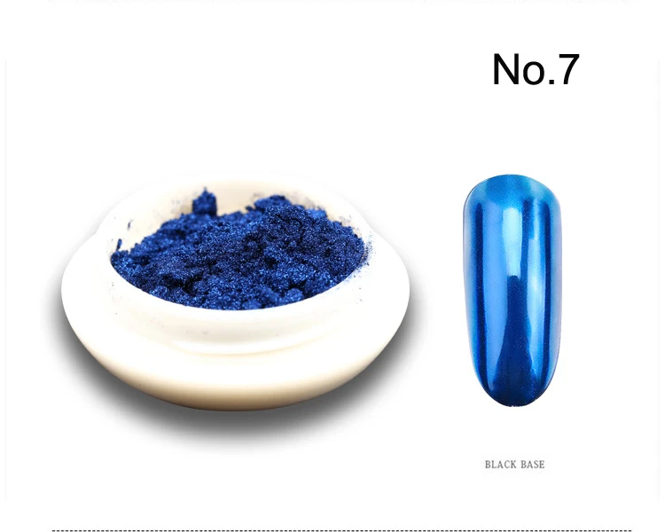 2Jar Red and Blue Chrome Nail Powders set Metallic Effect Pigment Christmas Series Rubbing Dust Valentine Manicure Glitter Flash