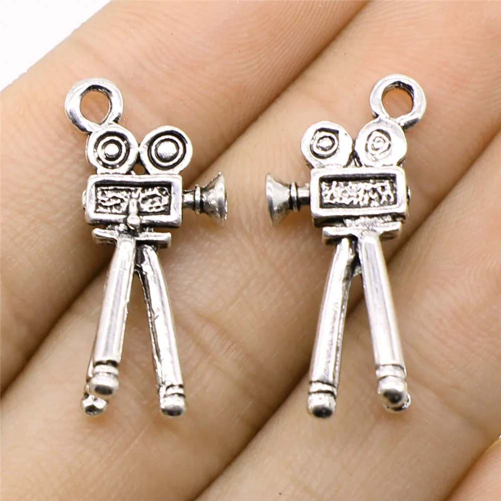 Wholesale Jewelry Lots Photo Camera Charms Craft Supplies Accessories Materials For Crafts 20 Pieces