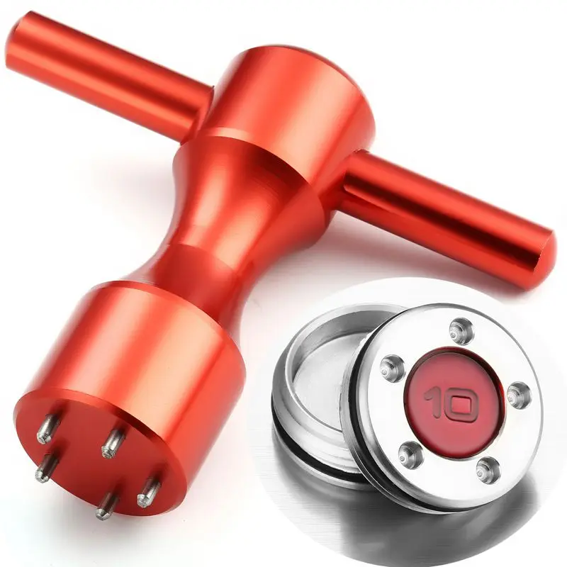 2Pcs Red Golf Weights + Wrench Spanner Tool For  Putters 10g/15g/20g/25g/30g/35g/40g Include Rubber Rings