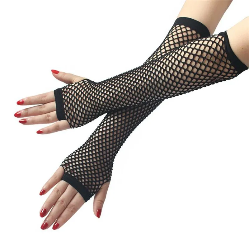 

New Fashion Neon Fishnet Fingerless Long Gloves Leg Arm Cuff Party Wear Fancy Dress For Womens Sexy Beautiful Arm Warmer