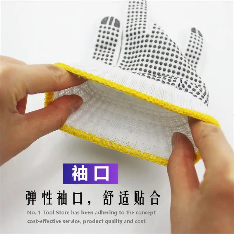 Dot พลาสติกถุงมือ,ถุงมือป้องกัน,สวมใส่สบายทนฉนวนช่างไฟฟ้าพิเศษแรงงานถุงมือป้องกัน