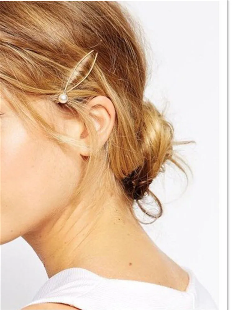 2/3/5/10PCS Gold Metall Haar Clips Pins Für Mädchen Frauen Headwear Süße Haarnadeln Barrettes styling Haar Zubehör Geschenk Großhandel – Detail 5