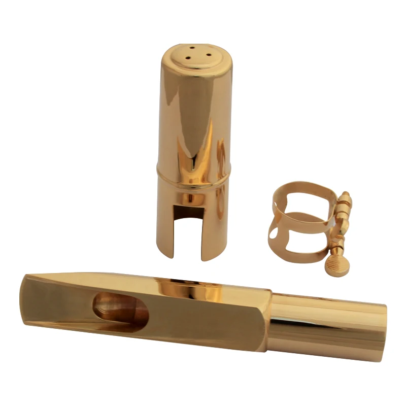 Gold-plated brass E Flat Baritone Saxophone  mouthpiece 5-9