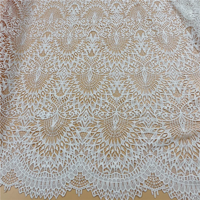 Unique  Bridal Wedding dress Guipure embroidery French lace fabrc DIY sewing high quality Lace material fabric