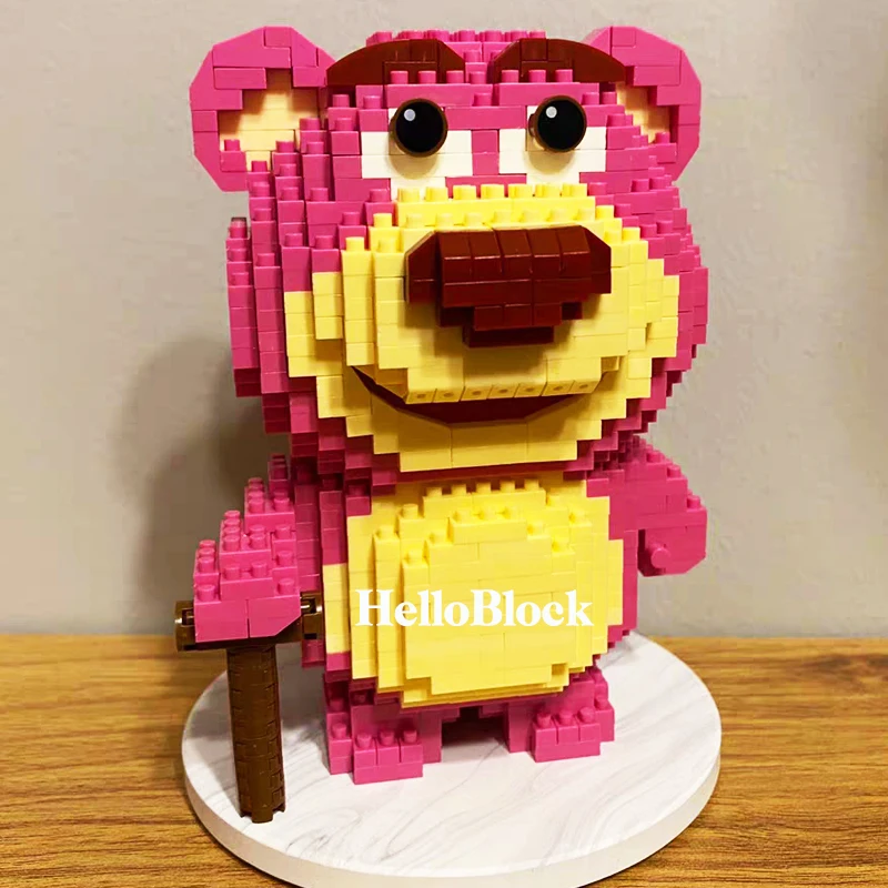 Available BALODY 18162 Lotso Bear Anime Figure Adult Children's building block toys 3D modle bricks Christmas gift kids 808PCS